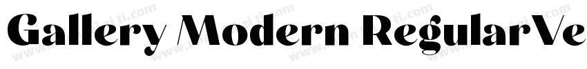 Gallery Modern RegularVersion字体转换